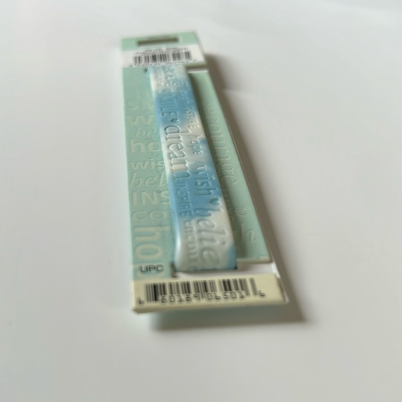 NWT🌟H&&H💫 TAYLOR Blue Name Band Rubber Bracelet - Picture 7 of 7